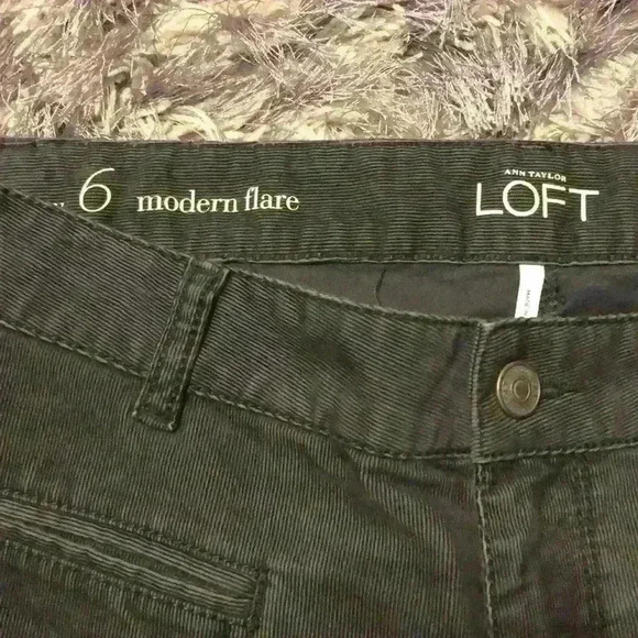 Black corduroy Loft pants - Picture 3 of 3